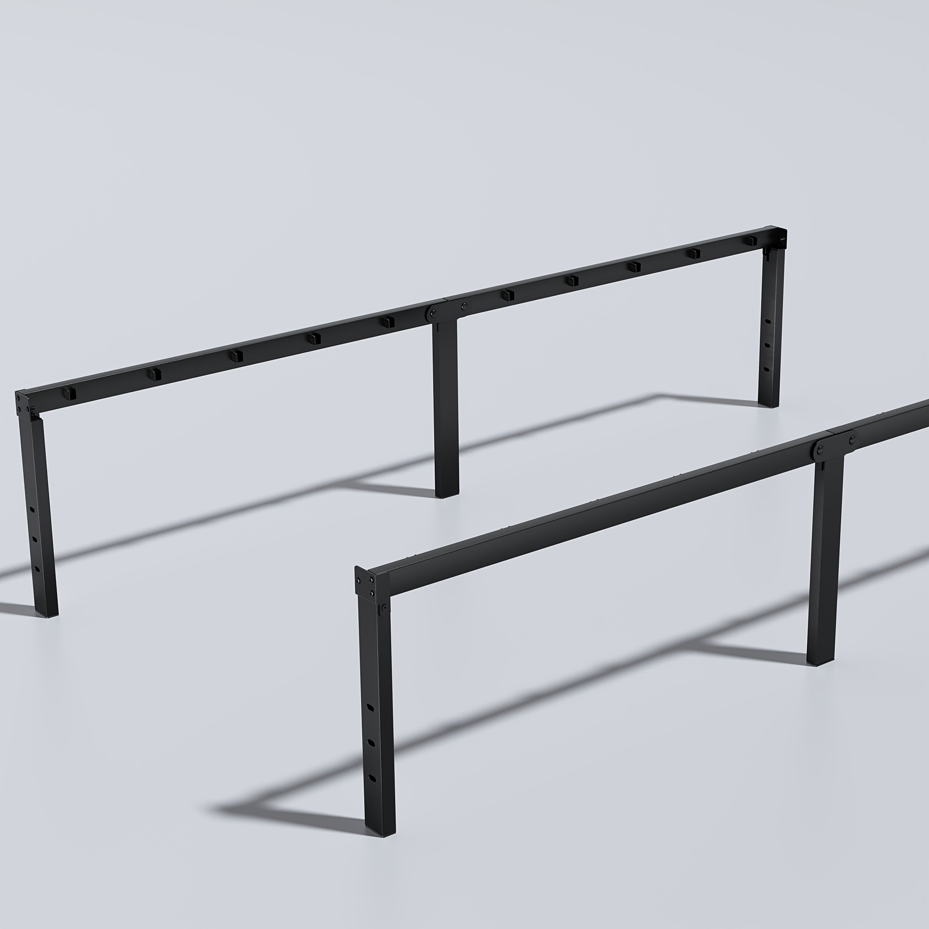 Heavy Duty Metal Bed Frame Platform Mattress Foundation No Box Spring Black
