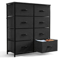 8 Drawer Dresser Storage Organizer Fabric Drawers Chest Bedroom Hallway Unit
